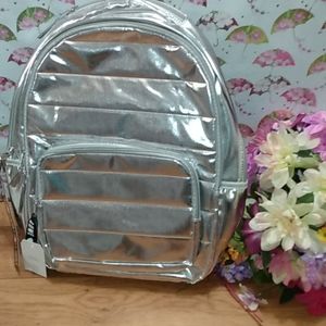 NWT "LOVE 2 Design" metallic backpack